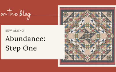 Sew Along: Abundance – Step One